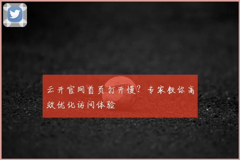 云开官网首页打开慢？专家教你高效优化访问体验